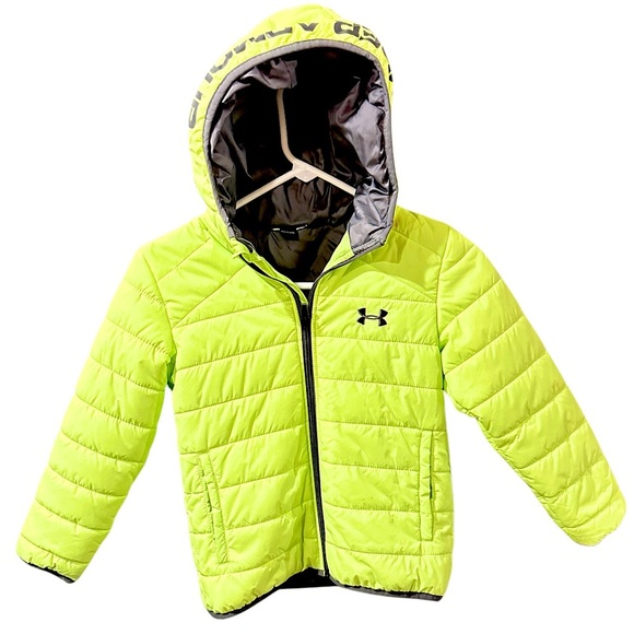 Boys Under Armour Hooded Winter Jacket size 6 A-3 - Picture 1 of 5
